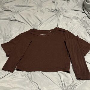 PacSun Chocolate Brown Crop Top